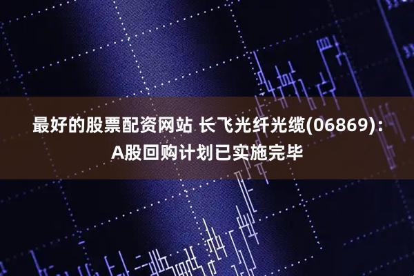 最好的股票配资网站 长飞光纤光缆(06869)：A股回购计划已实施完毕